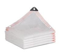 White Shade Sail Canopy Outdoor Sun Shade Awning Breathable Sunshade for Garden Rectangular Sail 10x20m Various (3x3 3x4 4x4 5x5)