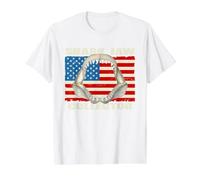 White Shark jaw Collector Value Graphic T-Shirt, Men, White, M