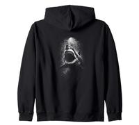 White Shark want Attack Underwater Ocean Scene Zip Hoodie