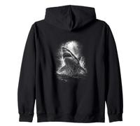 White Shark want Attack Underwater Ocean Scene Zip Hoodie