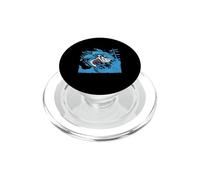 White Shark Zombie Funny Halloween Jawsome Scary Zombies PopSockets PopGrip for MagSafe