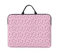 White Sheep On Pink Background Print Laptop Case Sleeve Notebook Protector Bag For School And Office Travel Business