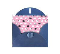 White sheep on Red background print Greeting Cards - Thank-You Cards Party Invitation Cards for Festive Celebrations