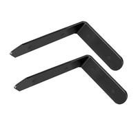 White Shelf Bracket, Right-Angle Bracket, Strong Load-Bearing Capacity, Suitable for Shelves, Corner Support Brackets(Black,140*340MM(5.5*13.4inch))