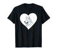 White Shepherd Heart Funny White German Shepherd T-Shirt