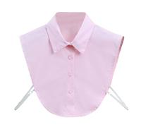 White Shirt Collars for Women, Hollow Out Floral Detachable Collar Removable Dickey False Collar, Women Half Shirt Blouse Top Detachable Fake Collar Pleated Neckline
