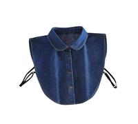 White Shirt Collars for Women, Hollow Out Floral Detachable Collar Removable Dickey False Collar, Women Half Shirt Blouse Top Detachable Fake Collar Pleated Neckline