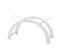 White Shnuggle Adjustable Curved Baby Moses Basket Rocking Stand