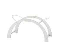 White Shnuggle Adjustable Curved Baby Moses Basket Rocking Stand