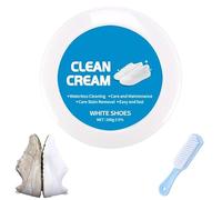 White Shoe Cleaner Cream, 2026 Multi-Functional Cleaning and Stain Removal Cream with Sponge, Shoes Decontaminate Solid Paste (1pcs)