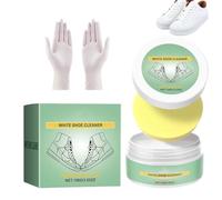 White Shoe Cleaner for Rozino, Multi-purpose Rinse Free White Shoe Cleaner Cream, 2025 New Upgrade Shoe Cleaner Paste, Multipurpose Stain Removal Cream, Restore Dazzling Whiteness Instantly(1pc)