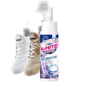 White Shoe Cleaner - Sneaker Cleaner | Shoe Cleaner | Sneaker Cleanêr Foam | Canvas Shoes Clean Foaming | 150 ml Whitener Stain Eliminator Cleaning Razor for Leather Canvas Sneak