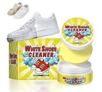 White Shoes Cleaner, All-Purpose Rinse-Free White Shoe Cleaner Cream with Sponge, Multifunctional Cleaning Cream, Eliminates Dirt, Scuff Marks & Yellowing, Quick Drying (1)