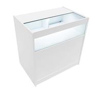 Retail Counter Shop Storage Unit Showcase Display Cabinet 3 Colours LED Light