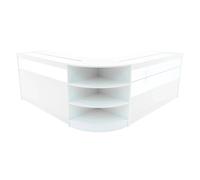 Monstershop Harmonia LED Shop Counter Set B1500, C1500 & LM60 - White Monstershop White