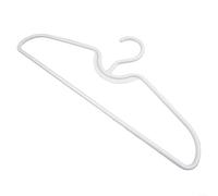 White Short Neck Plastic Clothes Hangers With Anti Slip Texture For Space Saving Closet Organization And Vertical Storage Of Shirts Dresses And Jackets Lightweight Design Pack Of Ten(10pcs)