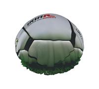 White shower cap with double layer football cap, holds your hair well whether it is showering or bathing.