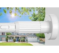 White Shower Curtain Pole 104-262cm No Drilling Extra Long Tension Rods Extendable Curtain Poles For Clothes Tension Curtain Rod For Curtains,Windows,Bathroom,1pcs