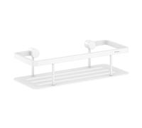 White Shower Soap Basket Caddy Shelf Wall Mounted Brass Non-Rust Smedbo UK White One Size
