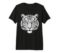 White Siberian Bengal Tiger Endangered Wildlife Cat Premium T-Shirt