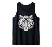 White Siberian Bengal Tiger Endangered Wildlife Cat Tank Top