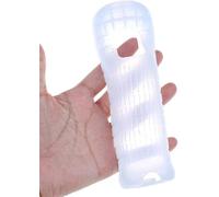 White Silicone Case for Wii Game Controller, Soft Silicone Protective Cover for Wii Remote Control Protection Gamepads
