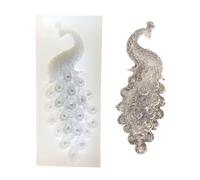 White Silicone Epoxy Resin Mold, Peacock Mirror Mould DIY Craft Jewellry Epoxy Resin Tool, Jewelry Resin Casting Molds