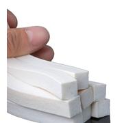 White Silicone Foamed Strip Square Rubber Sponge Doors Windows Gasket High Temperature Elastic Sealing Strips(2Meters 5x5mm)