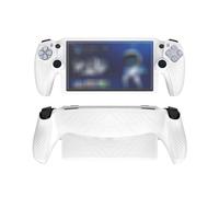 (White) Silicone Protective Case Shockproof Anti-Scratch for PS5 Portal (Black)
