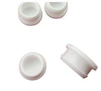 White Silicone Rubber Round Hole Plugs, 2-50mm Snap-on Blanking End Caps Pipe Sealing Stoppers(A 12.5mm (XY 0021))