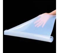 White Silicone Rubber Sheet 1000x500mm 0.5-3mm Thick High Temp Heavy Gasket Flexible Sealing Protection Pads Material For Industrial DIY Home Flooring Anti Vibration Slip(1000mm*500mm*2.5mm)