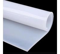 White Silicone Rubber Sheet - 4x4 Inch Shock-Proof Pad for Crafts & Electrical Insulation(3mm)