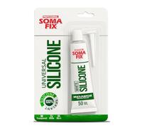 White Silicone Sealant - Flexible Silicone Tube for Wood, Parquet, Bathroom, Sink, Windows - Multi-Purpose, Waterproof (White, 50ml)