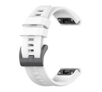 (White) Silicone Watch Band For Garmin Tactix 7