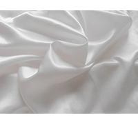White Silky Satin Fabric - Sold Per Metre