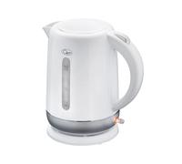 White Silver Fast Boil Kettle 1.5L Spout Filter Plastic Water Boiler Storage Jug