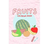 White Simple Fruits Coloring Book Worksheet