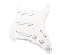 White Single Layer Loaded Pre-wired Pickguard With SSS Pickup For Electric Guitar Guitar Replacement Parts