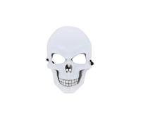 White Skeleton Mask - Full Face Halloween Skull Mask for Adults, Scary Fancy Dress Costume Accessory, Horror Party, Cosplay & Trick or Treat