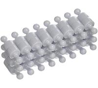 White Skittle Magnet for Fridge, Office, Whiteboard, Noticeboard, Filing Cabinet - 12mm dia x 20mm tall - Pack of 48