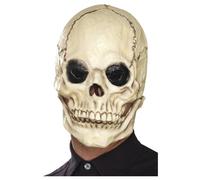 White Skull Latex Unisex Fancy Dress Face Mask