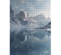 White Sky Jigsaw Puzzle 2000 Piece, Puzzles for Adults 2000, The Impossible Challenge, Jigsaw Puzzle Games Classic Educational, Wooden Puzzles, for Home Wall Decoration Gift FNKL1-52