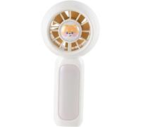 (White) Small Handheld Fan,Personal Desk Fan Small Handheld - USB Rechargeable, High Speed Powerful Cooling, Long Battery Travel Accessories for Home, Office