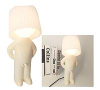(White) Small Night Lights Lamp Naughty Boy Shymr.p A Little Shy Man Creative Decor Gift