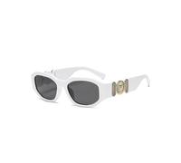 (white) Small Rectangle Sunglasses Men Women Square Sun Glasses Travel Shades Vintage Retro Uv400 Lunette Soleil Femme Gafas De Sol