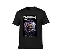 White Snake Come an' Get It T-Shirt Mens Unisex Tee T-Shirt Black XXL