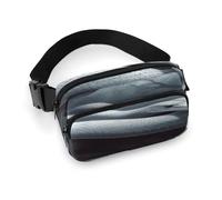 White Snake Fanny Pack Belt Bag with Adjustable Strap Fashion Waist Bag for Outdoor Sports Hiking