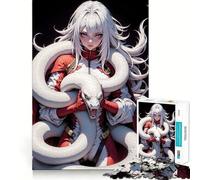 White Snake ﹨u Woman Adults Puzzles 1000 Piece Jigsaws Recall Skill Fun High Precision Die Cut Easy to Learn Family Enjoyment (38x26cm)
