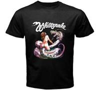 White Snake Whitesnake Rock Band Legend Mens Black T-Shirt