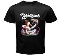 White Snake Whitesnake Rock Band Legend Mens T-Shirt Black M